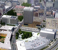 Aerial Rendering of CitySquare