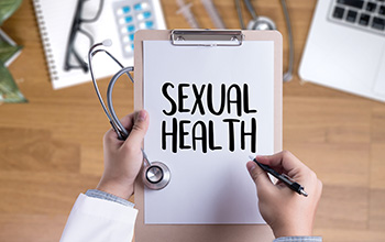 Sexual Health on doctor clipboard