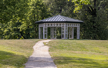 One of the Gazebos Along the Walking Trails at Institute Park