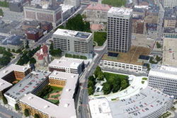 Aerial View of City Square
