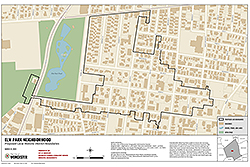 Screenshot of GIS Map for Elm Park Boundaries