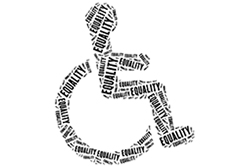 Wheelchair Rendering Made of the Word Equality