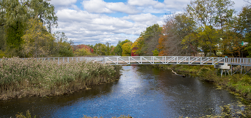 Boardwalk and Bridge Over the Middle River at Blackstone Gateway Park