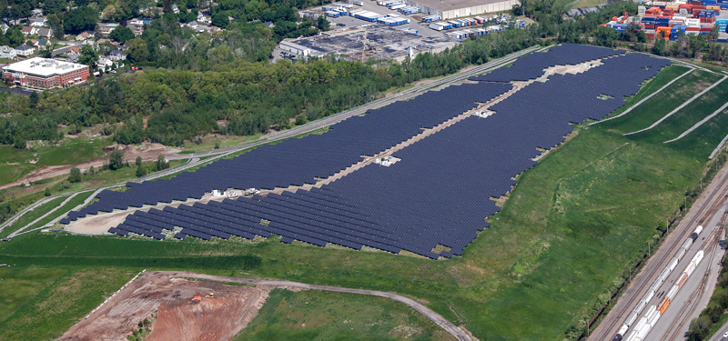 Aerial Photo of Solar Array