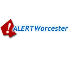 ALERTWorcester Logo in Red and Blue