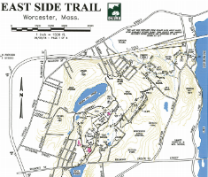 Map Image of the Trail System for the East Side Trail