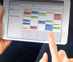 Appointment Scheduling App/Site on a Tablet