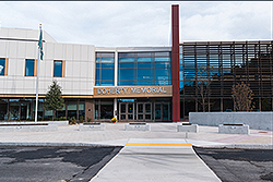Main Entrance and Sidewalk Area with Crosswalk for the new Doherty High School Building