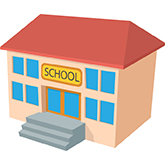 Education Icon of a School