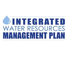 Blue Logo on White Background for the Integrated Water Resources Management Plan