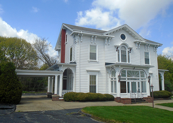 Ransom C. Taylor Estate Facade as Seen from Street Level