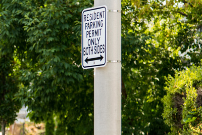 Parking Permit Only Sign