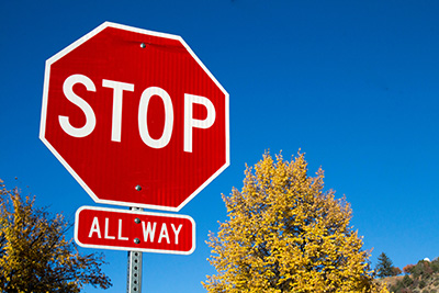 Red Stop Sign with 