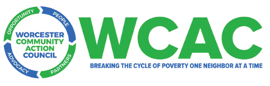 WCAC Logo in Green and Blue with Circle Icon on Left