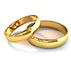 Two Gold Wedding Bands Icon