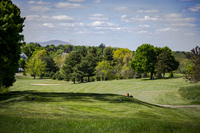 Raised Tee Box Overlooking Fairway with Mt. Wachusett in the Background - Click to Enlarge