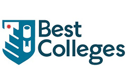 Best Colleges Logo with Orange B