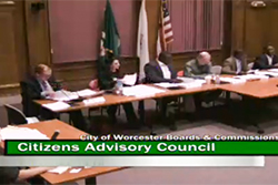 Video Screenshot of a Citizen Advisory Council Meeting