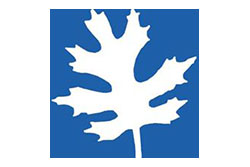 Central Massachusetts Agency on Aging Logo, Blue Square with White Oak Leaf