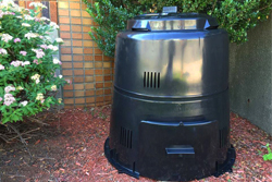 Composting Bin Outside of a Home