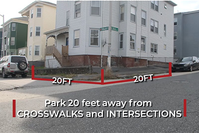 Cars Parking 20 feet from Corners and Intersection