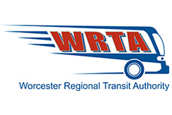 Blue and Red WRTA Bus Logo
