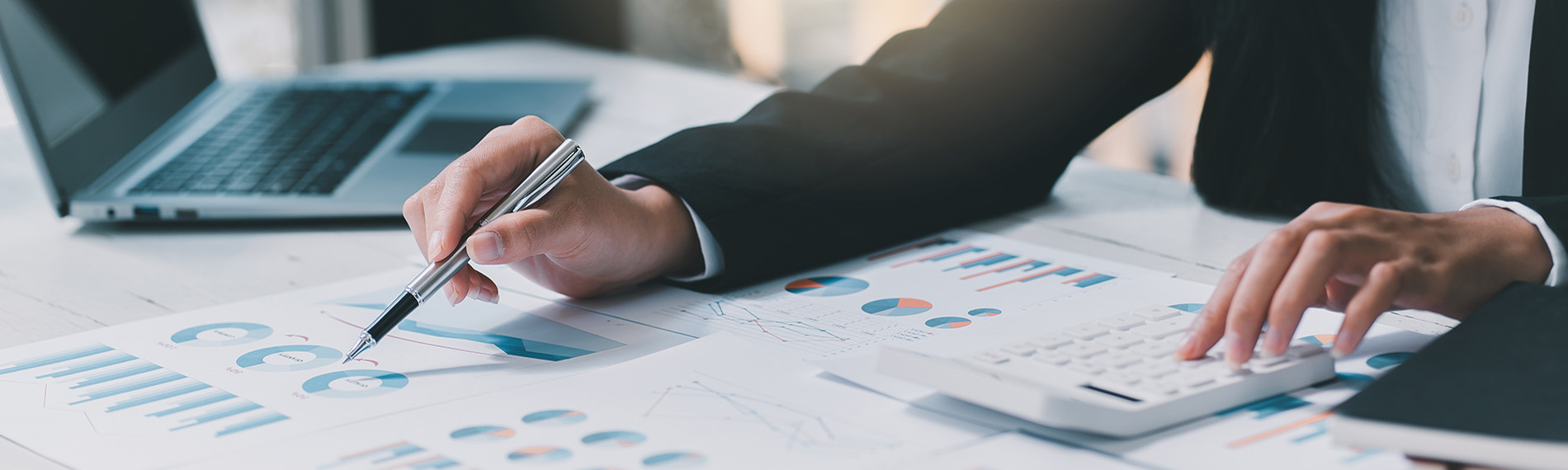 Auditing Desk with Finances