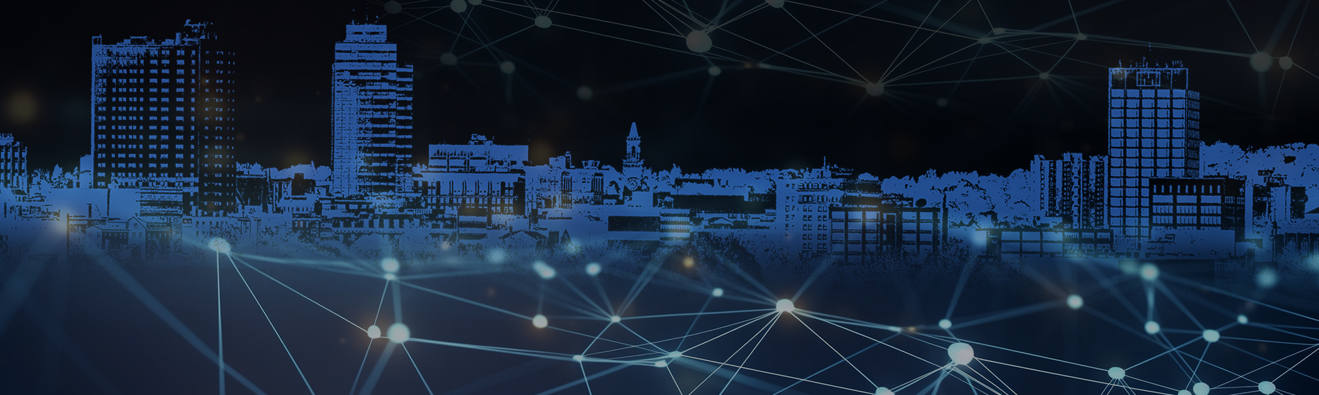 Tech graphic of Worcester skyline