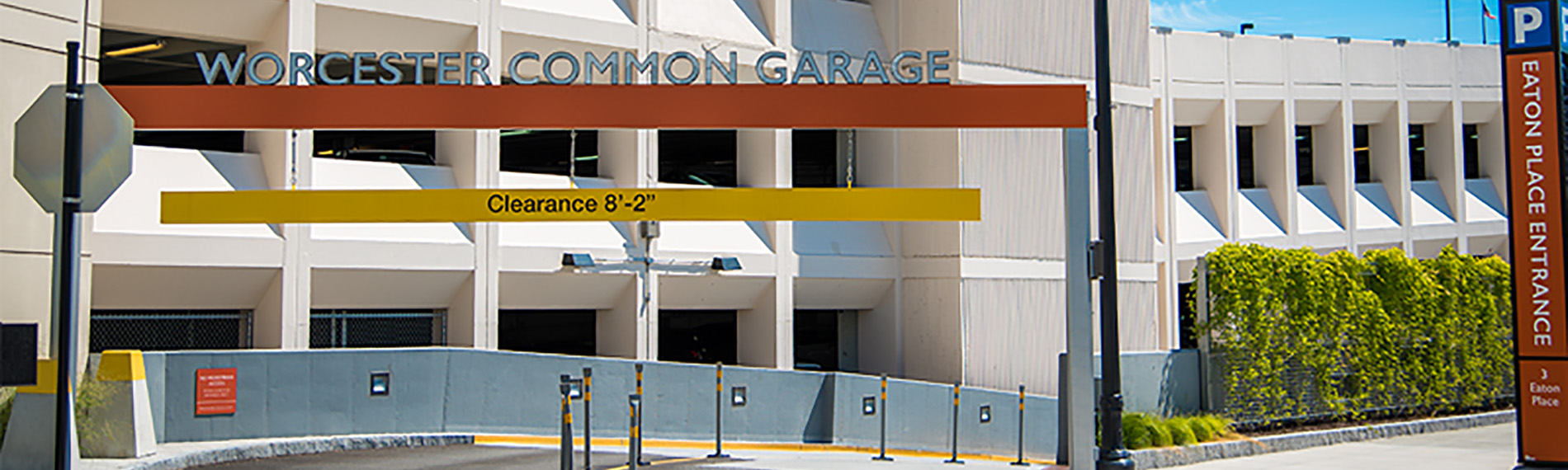 Worcester Common Parking Garage Entrance Ramp