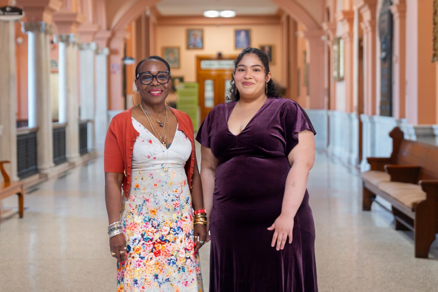 Photo of Winifred Octave and Jailene Matias, winners of the 2025 Women of Consequence Awards