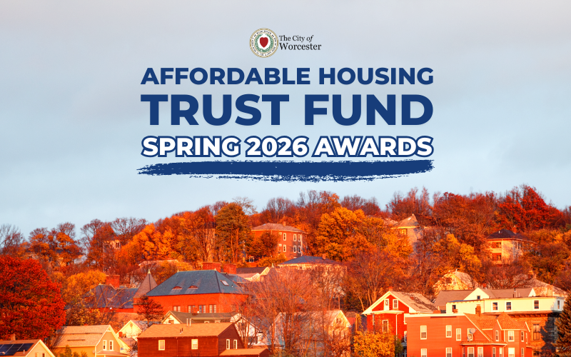 Image with headline announcing Affordable Housing Trust Fund Spring 2026 Awards