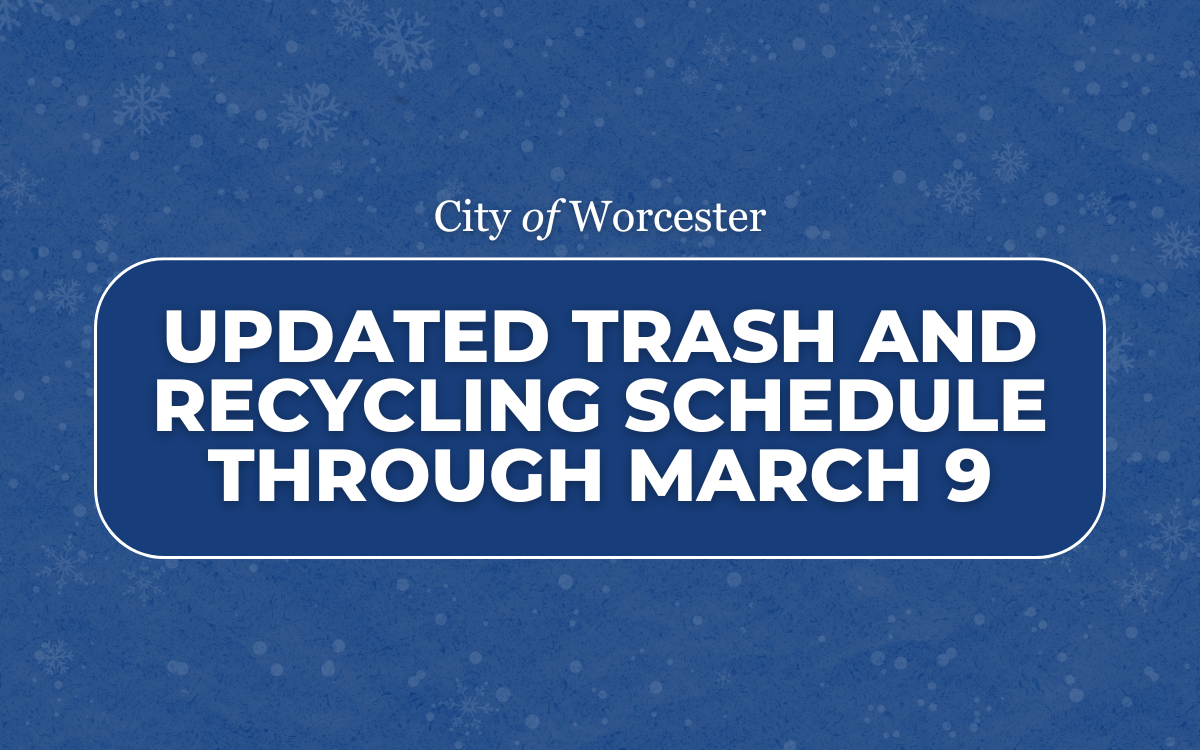 Updated Trash and Recycling Schedule Through March 9