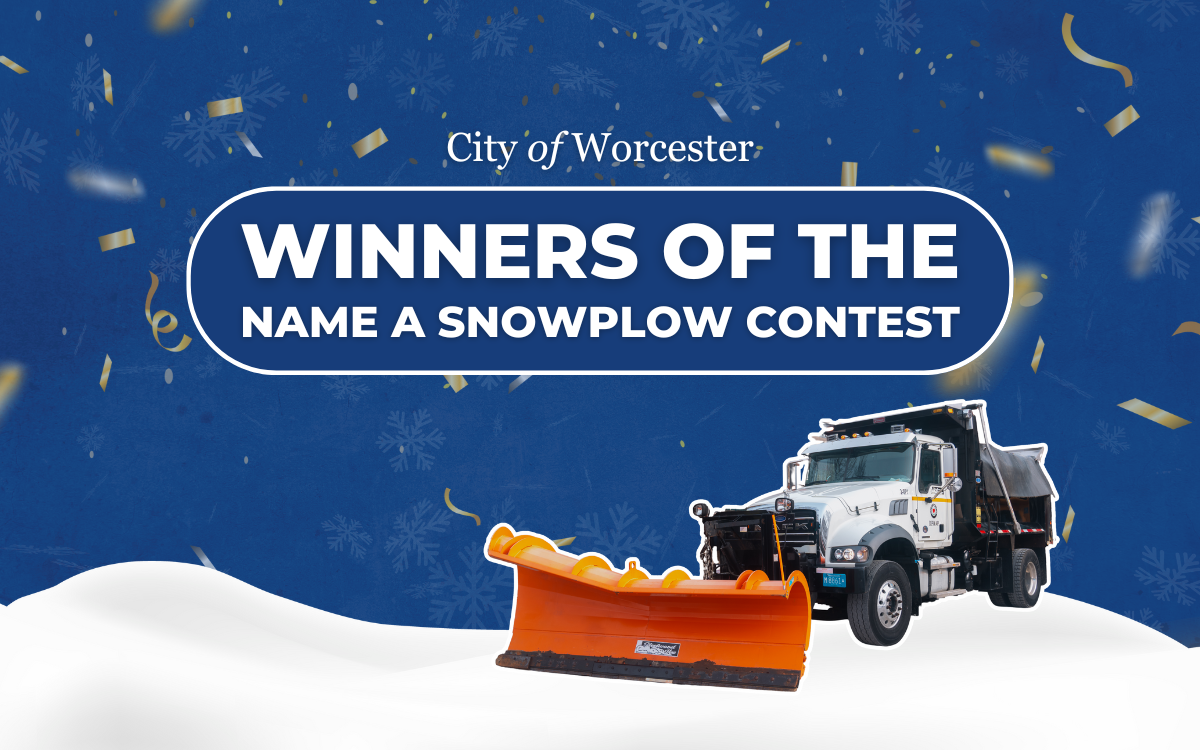 Graphic announcing winners of the 2025 Name-A-Snowplow Contest