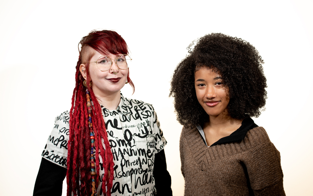 Photos of New Poet Laureate Nicole “Nic” Jean Turner and Youth Poet Laureate Samara Tang-Rainwater