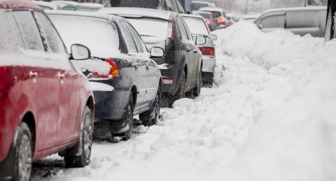 No Parking Sign on Street Pole