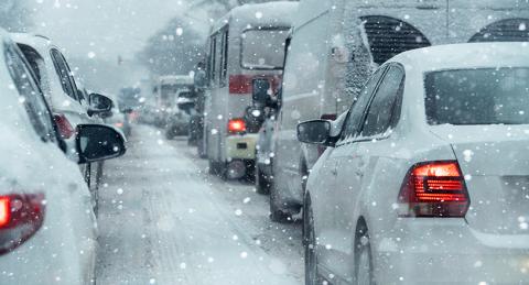 Traffic in winter